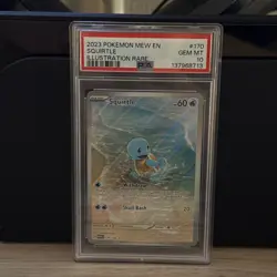 2023 POKEMON MEW EN-151 ILLUSTRATION RARE #170 SQUIRTLE PSA 10 - Image 1