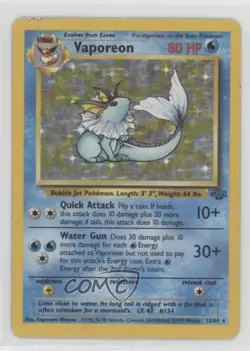 Vaporeon Holo Pokemon Jungle #12 1999 - Image 1