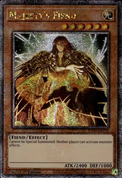 Yu-Gi-Oh! Majesty's Fiend Quarter Century Secret Rare RA04-EN216 - Image 1