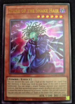 Yugioh Stare of the Snake Hair - Maze of Muertos Ultra Rare MZMU-EN003 1st ed NM - Image 1