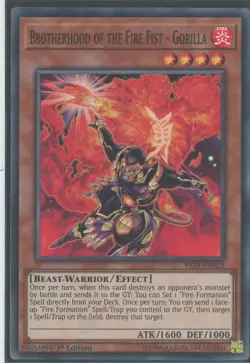 Yugioh Brotherhood Of The Fire Fist - Gorilla FIGA-EN022 Super NM x3 Play Set - Image 1