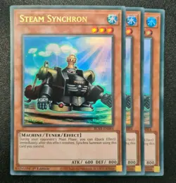 Steam Synchron x3 Yu-Gi-Oh! BLAR-EN064 1st Ultra Rare PLAYSET - Image 1