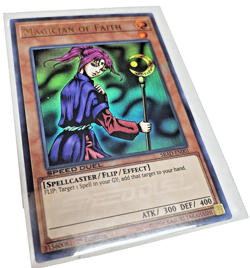 Yugioh Magician of Faith RA03-EN090 Platinum Secret Rare 1st Ed - Image 1