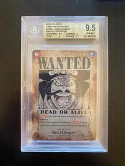 2025 ONE PIECE CARRYING ON HIS WILL WANTED ALT ART #118 GOL D. ROGER BGS 9.5 - Image 1
