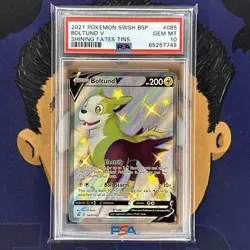 💎PSA 10 GEM MINT 2021 Pokemon Shining Fates Tins BOLTUND V #085 Promo - Image 2
