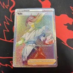 Volo 211/196 Full Art Rainbow Secret Rare Trainer Pokemon TCG: SW&SH Lost Origin - Image 1