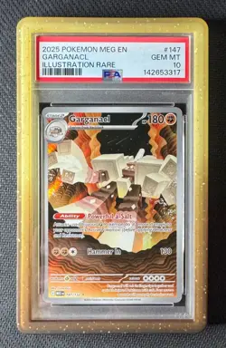 Pokemon Garganacl 147 Mega Evolution PSA 10 GEM MINT - Image 1