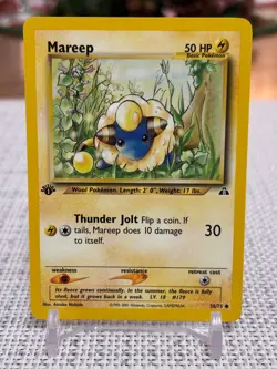 2001 Pokemon #58/75 Mareep (Neo Discovery) - 1st Edition NM - Image 1