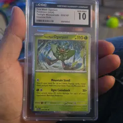 Pokemon TCG Teal Mask Ogerpon Cosmos Holo CGC 10 024/167 110 HP - Image 1