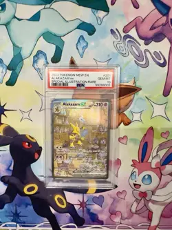 2023 Pokemon Alakazam ex 201/165 Sv: Scarlet & Violet 151 Holo PSA 10 GEM MT - Image 1