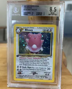Pokemon TCG Blissey - Neo Revelation 2/64 Holo Rare 1st Edition BGS 8.5 - Image 1