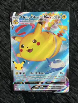 Pokemon TCG Flying Pikachu VMAX 007/025 Celebrations Holo (English) - NM - Image 3