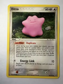 Pokemon TCG Ditto EX Delta Species Regular Uncommon 35/113 2005 60 HP Duplicate - Image 1