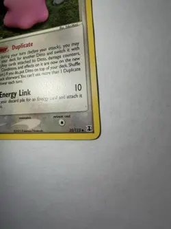 Pokemon TCG Ditto EX Delta Species Regular Uncommon 35/113 2005 60 HP Duplicate - Image 2