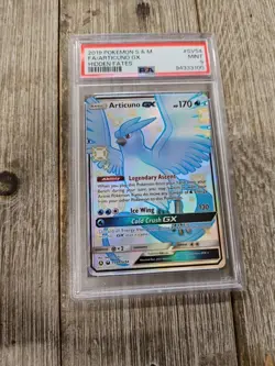 PSA 9 2019 Pokemon S&M FA/Articuno GX Hidden Fates - Image 1
