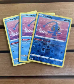 Pokemon TCG Manaphy 041/172 Brilliant Stars Rare Playset X 3 - Image 1