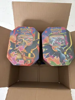 Pokemon TCG - Mega Charizard X & Y ex Gift Tin- one of each - Image 1