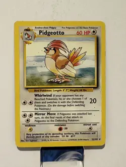 Vintage Pokemon Pidgeotto 22/102 Base Set Non-holo LP Rare WOTC 1999 - Image 1