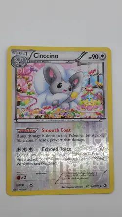 Cinccino RC19/RC25 Legendary Treasures Radiant Collection Holo Pokemon TCG - Image 1
