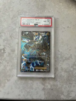2012 POKEMON B&W NEXT DESTINIES #97 FULL ART/ZEKROM EX PSA 8 - Image 1