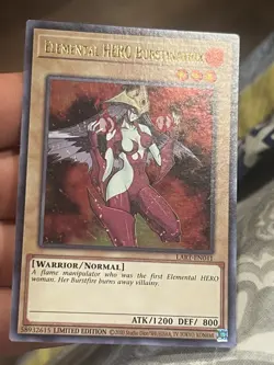 Elemental Hero Burstinatrix LART Ultra Rare NM Yugioh - Image 3