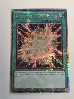 Overload Fusion RA03-EN169 Quarter Century Secret Rare Yugioh 1st Edition Mint - Image 1