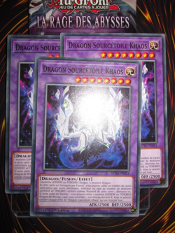 YU-GI-OH! PLAYSET (LOT DE 3) DRAGON SOURCETOILE KHAOS ROTA-FR034 EDITION 1 - Image 1