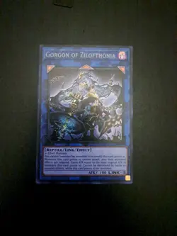Yugioh! Gorgon of Zilofthonia DUAD-EN050 - Secret Rare 1st Edition Near Mint - Image 1