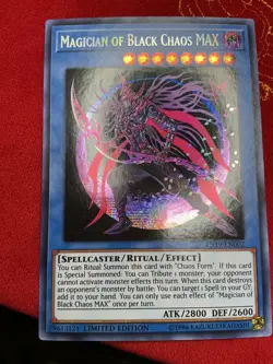 Magician of Black Chaos MAX TN19-EN002 Yugioh 2019 Gold Sarcophagus Tin LP - Image 2