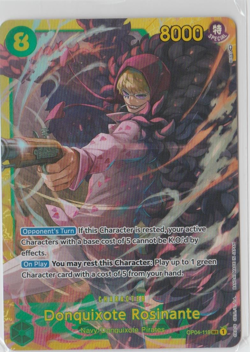 One Piece Card Game - Donquixote Rosinante - Secret Rare - OP04-119 - NM - Eng - Image 1