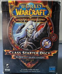 WoW TCG Blood Elf Death Knight Class Starter Pack - Horde Card Sleeves - Opened - Image 1