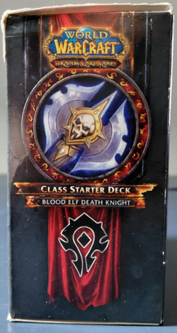 WoW TCG Blood Elf Death Knight Class Starter Pack - Horde Card Sleeves - Opened - Image 2