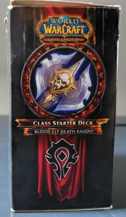WoW TCG Blood Elf Death Knight Class Starter Pack - Horde Card Sleeves - Opened - Image 4