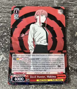 Devil Hunter, Makima CSM/S96-058 R Chainsaw Man Weiss Schwarz NM English - Image 1