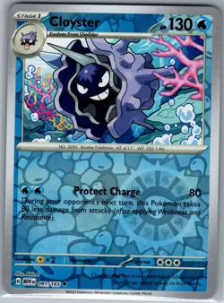 Cloyster 091/165 Reverse Holo SV: Scarlet & Violet 151 - Pokemon Card - NM - Image 1