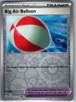 Big Air Balloon 155/165 Reverse Holo Scarlet & Violet 151 - Pokemon Card - NM - Image 1