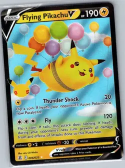 Flying Pikachu V 006/025 Celebrations - Pokemon Card - NM - Image 1