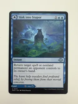 Sink into Stupor / Soporific Springs MTG Magic the Gathering Card NM Mint MH3 - Image 1