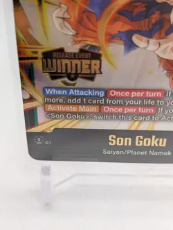 Son Goku - FP-034 (Release Event Winner) - Fusion World Promotion Card Sealed! - Image 4
