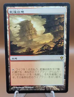 JAPANESE Arid Mesa x1 MTG Zendikar Magic Light Play LP English - Image 1