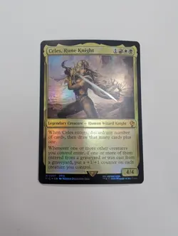 MTG - Celes, Rune Knight (Foil) - Commander: Final Fantasy NM/M Condition - Image 1