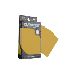 Curator® STD MATTE TCG SLEEVES : Honey YELLOW : MTG, Pokemon, One Piece - Image 1
