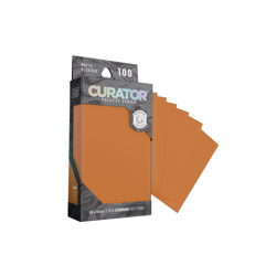 Curator® STD MATTE TCG SLEEVES : Ochre ORANGE : MTG, Pokemon, One Piece - Image 1