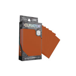 Curator® STD MATTE TCG SLEEVES : Sienna RED : MTG, Pokemon, One Piece - Image 1