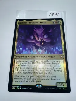 Henzie "Toolbox" Torre #2 *Foil* (LP) - Commander: Streets of New Capenna MTG - Image 3