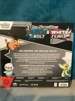 Pokemon TCG Black Bolt & White Flare Unova Poster Collection Sealed - Image 2