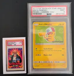 🔥 Pokemon Ash S Pikachu SM112 Black Star Promo PSA 9 I CHOOSE YOU 2017 EN Mint - Image 3