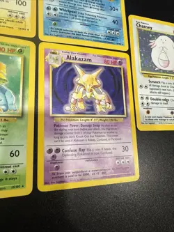 Pokemon Base Set Holo Lot Venusaur 15/102 Alakazam 1/102 Poliwrath Zapdos Chanc - Image 5