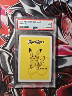 2019 POKEMON OLD MAID PIKACHU PSA 9 MINT - Image 1