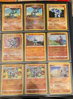 Lot 17X Cartes Pokemon Machop , Machoke , Machamp .... Moderne - Vintage - Image 1